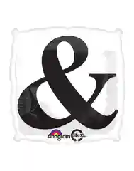 Фольгированный шар на свадьбу и девичник "Mr./&/Mrs.", 45см