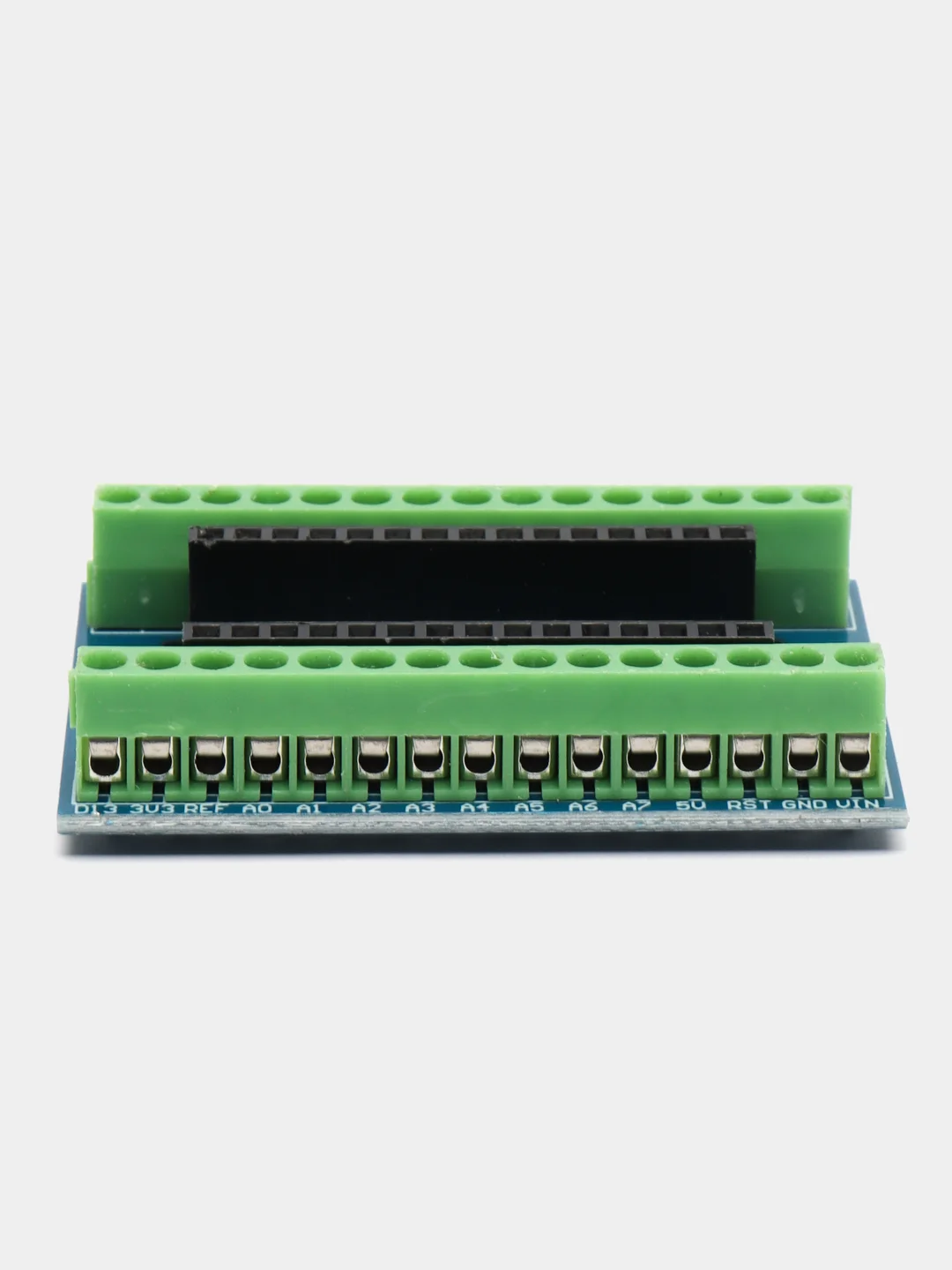 Отладочная плата Arduino Nano IO Shield (клеммники припаяны)