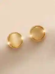 Серьги круглые бижутерия повседневные нарядные с камнями