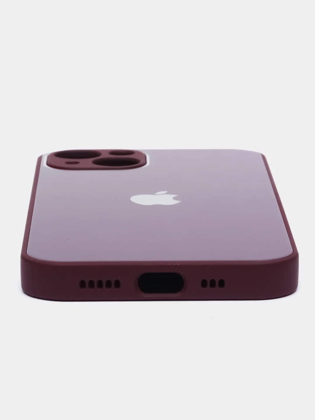 Марсала чехол для  iPhone 13, Айфон 13 силиконовый со стеклянной панелью