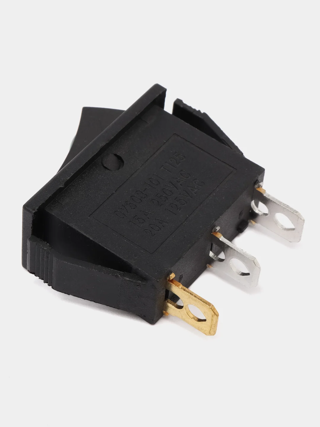 Переключатель KCD3-101L ON-OFF 15A 250V (3 контакта) зеленый с подсветкой