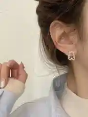 Серьги мишки бижутерия повседневные нарядные с камнями