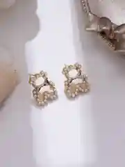 Серьги мишки бижутерия повседневные нарядные с камнями