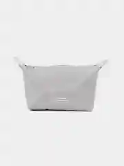 Серый металлик косметичка женская