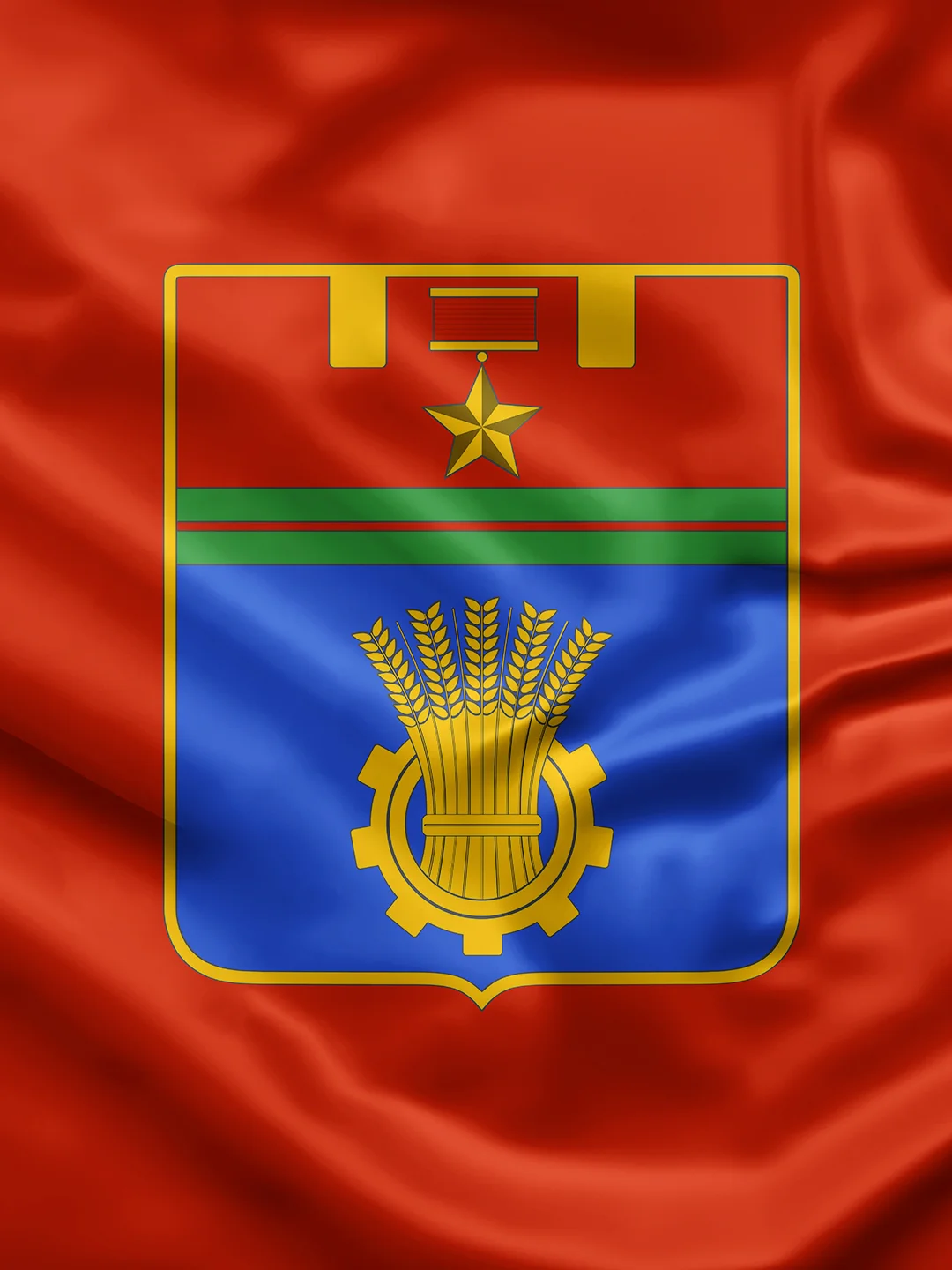 Флаг города Волгоград 135х90см