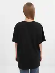 Черный футболка женская OVERSIZE