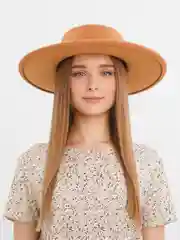Карамельный шляпа модель КРОР с большими полями
