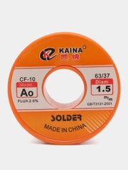 Припой KAINA A 1.5мм Sn63/Pb37 с флюсом CF-10 34гр