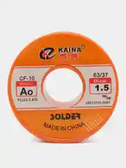 Припой KAINA A 1.5мм Sn63/Pb37 с флюсом CF-10 34гр