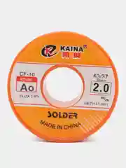 Припой KAINA A 2.0мм Sn63/Pb37 с флюсом CF-10 80гр