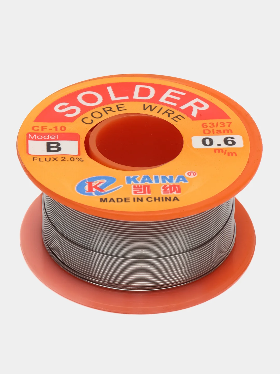 Припой KAINA B 0.6мм Sn63/Pb37 с флюсом CF-10 34гр