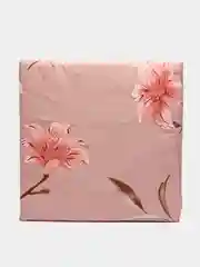 Коралловый меланж комплект постельного белья на резинке ЕВРО, хлопок 80%, вискоза 20%, пододеяльник,простынь
