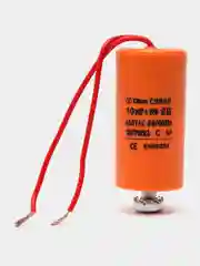 10 мкФ Конденсатор пусковой CBB60 10uF 450V гибкие выводы + болт конденсатор двигателя