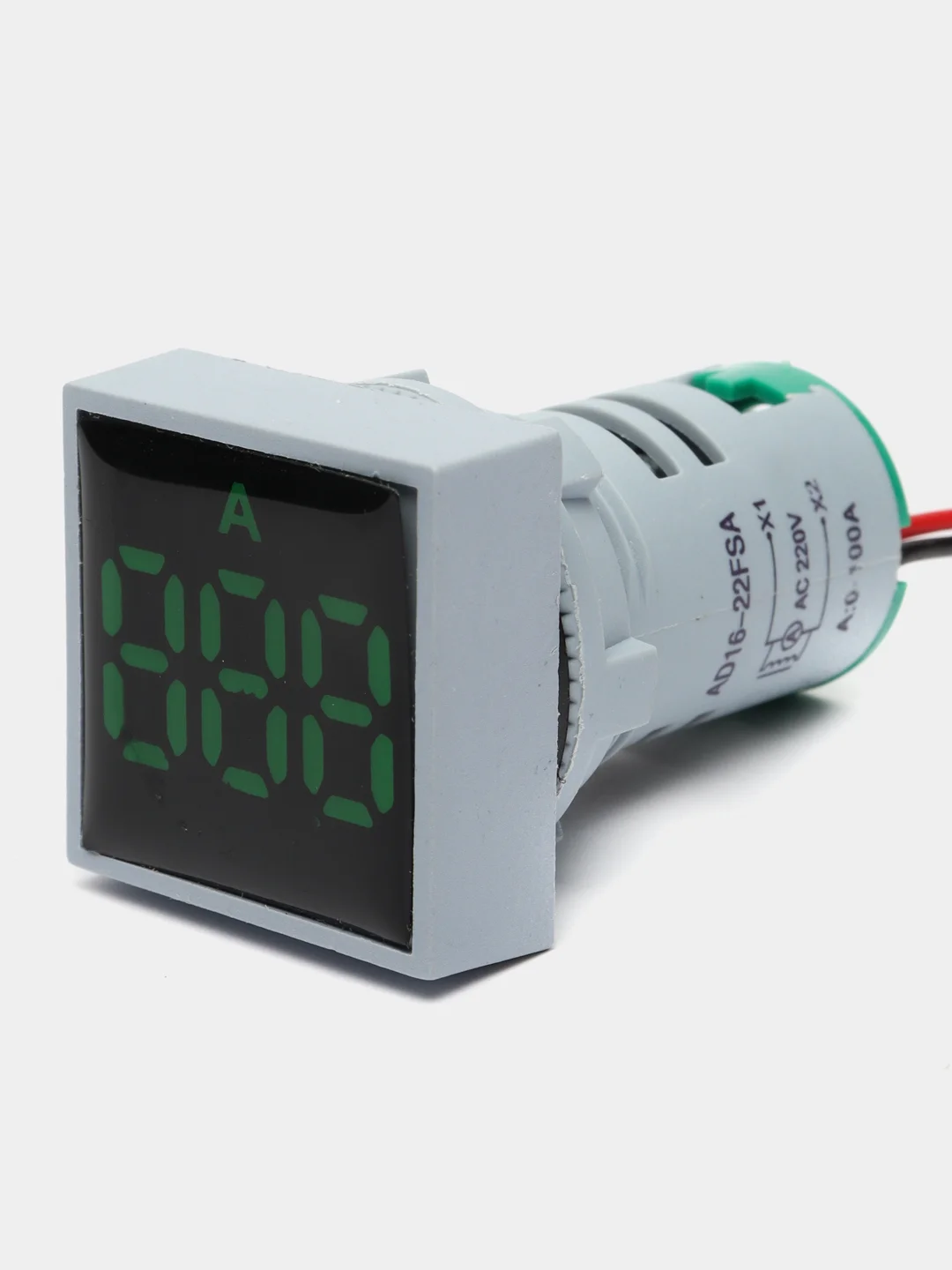 Амперметр цифровой DMS-223 22мм 0-100А (АС) зеленый