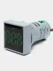 Амперметр цифровой DMS-223 22мм 0-100А (АС) зеленый