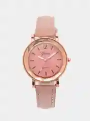 Розовый женские наручные часы с матовым ремешком