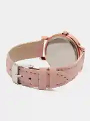 Розовый женские наручные часы с матовым ремешком