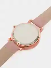 Розовый женские наручные часы с матовым ремешком