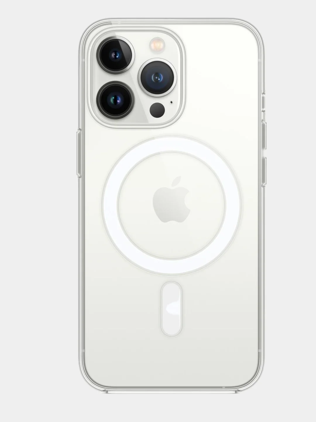 Прозрачный магнитный силиконовый противоударный чехол MagSafe (Магсейф) для iPhone