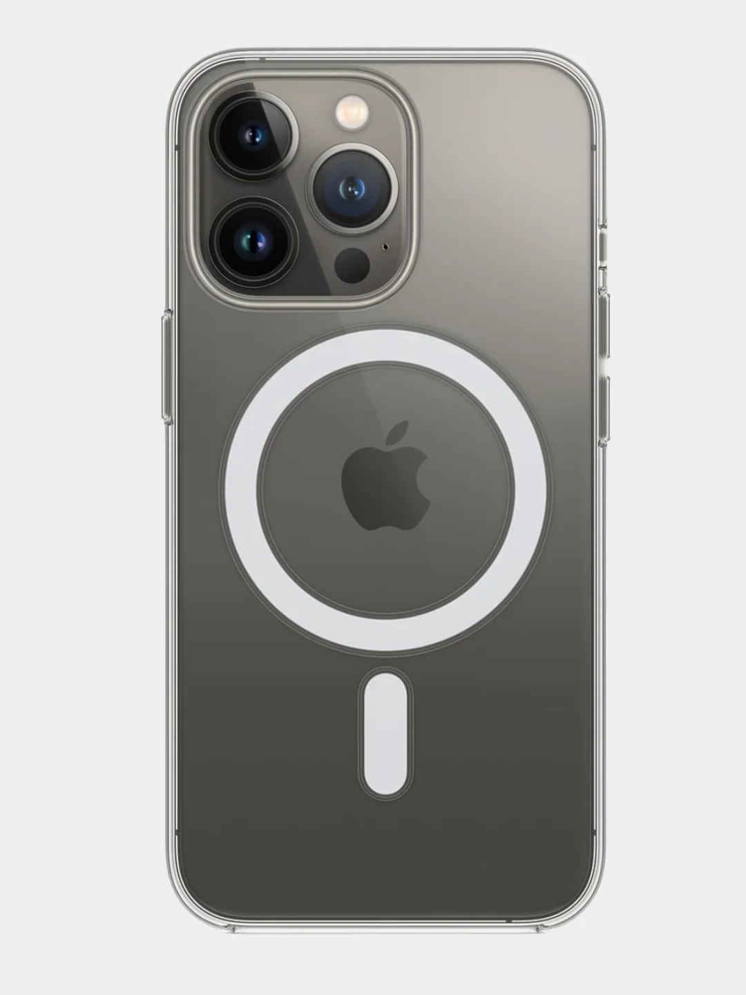 Прозрачный магнитный силиконовый противоударный чехол MagSafe (Магсейф) для iPhone