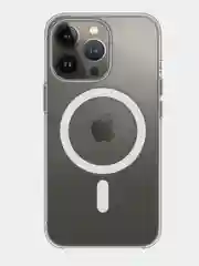 Прозрачный магнитный силиконовый противоударный чехол MagSafe (Магсейф) для iPhone