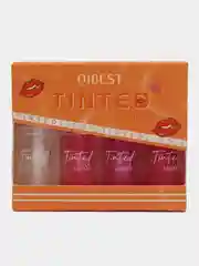 Конфетный блеск для губ набор QiBest, тинт, 4 оттенка, увлажняющий, прозрачный, оттеночный