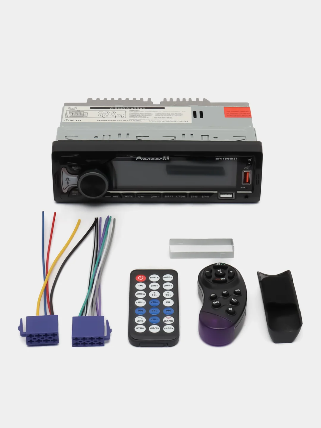 Магнитола Pioneer MVH-Y8056MBT с Bluetooth / автомагнитола "Пионер" с блютуз