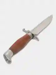 Кованый, охотничий нож Финка НКВД с кожаными ножнами, туристический нож