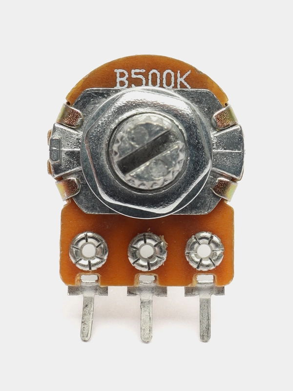 Резистор 16K1 (WH148 ) 500k шлиц L=15мм (переменный резистор)