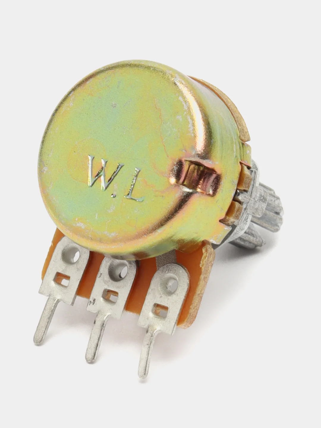 Резистор 16K1 (WH148 ) 500k шлиц L=15мм (переменный резистор)