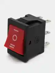 Переключатель KCD1-203 on-off-on 6A 250V (6 контактов) красный
