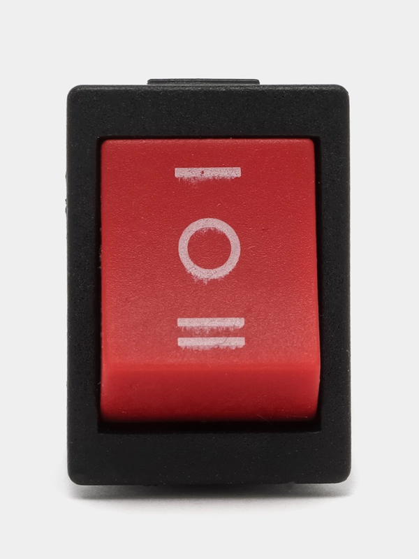 Переключатель KCD1-203 on-off-on 6A 250V (6 контактов) красный