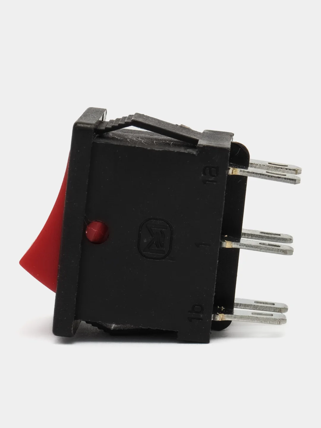 Переключатель KCD1-203 on-off-on 6A 250V (6 контактов) красный