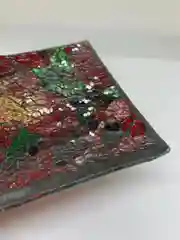 Пепельница из стекла мозаика  смешанных цветов