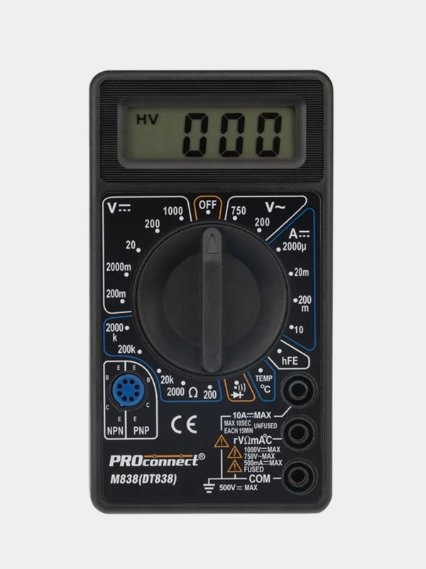 Портативный мультиметр M838 (DT838) PROconnect
