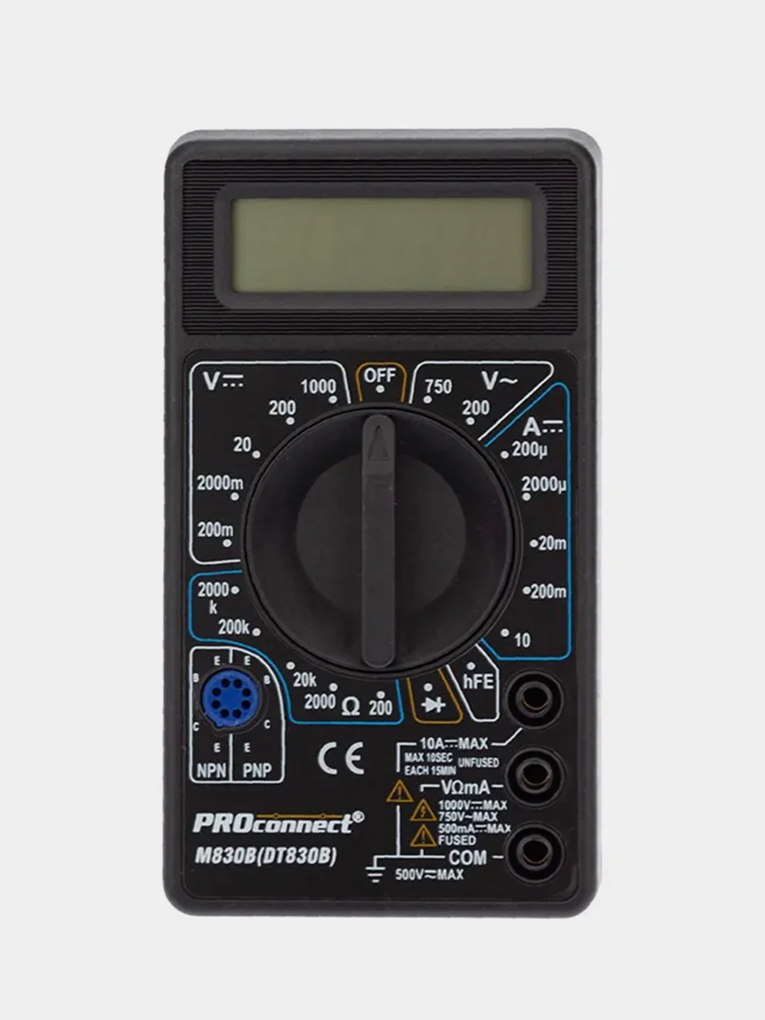 Портативный мультиметр M830B (DT830B) PROconnect