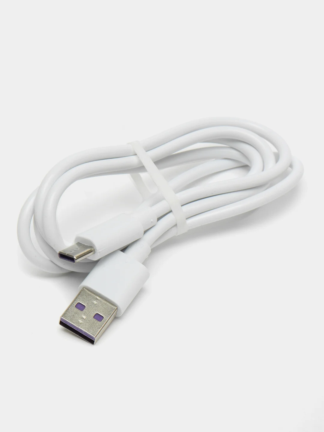 Фиолетовый кабель Type-C для зарядки и передачи данных, 1м