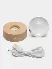 Белый хрустальный шар 3D, ночник, светильник