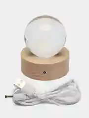 Белый хрустальный шар 3D, ночник, светильник