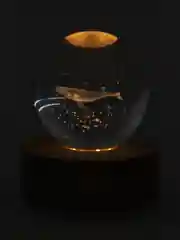 Золотой хрустальный шар 3D, ночник, светильник