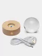Золотой хрустальный шар 3D, ночник, светильник