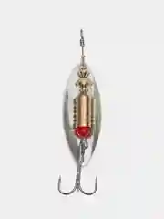 Золотой блесна вращающаяся в расцветках Aglia Long Silver, на спиннинг, летняя, рыболовная