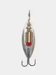 Лимонный блесна вращающаяся в расцветках Aglia Long Silver, на спиннинг, летняя, рыболовная
