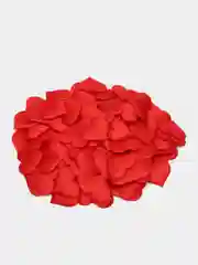 Конфетти декоративное сердце атлас, красный 3,5 см - 100 шт