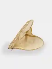 Песочный хаки сумка клатч женская соломенная плетеная на молнии