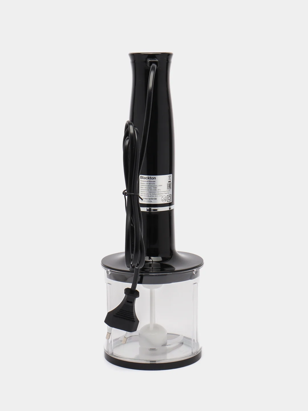 Погружной блендер 3 в 1, Blackton HB732SS Black