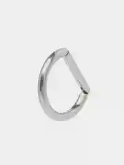Серебряный кольцо-кликер  для пирсинга, из титана, серия "TITANIUM" для носа, уха