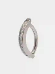 Пирсинг пупка из титана "TITANIUM" с застежкой-кликером