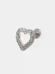 Серьга для пирсинга из титана "TITANIUM" с внутренней резьбой, серьги женские