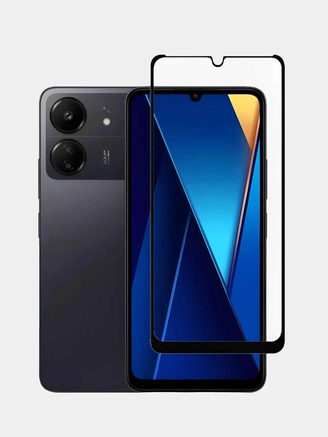 Защитное стекло 9D для Xaiomi Redmi Poco C65